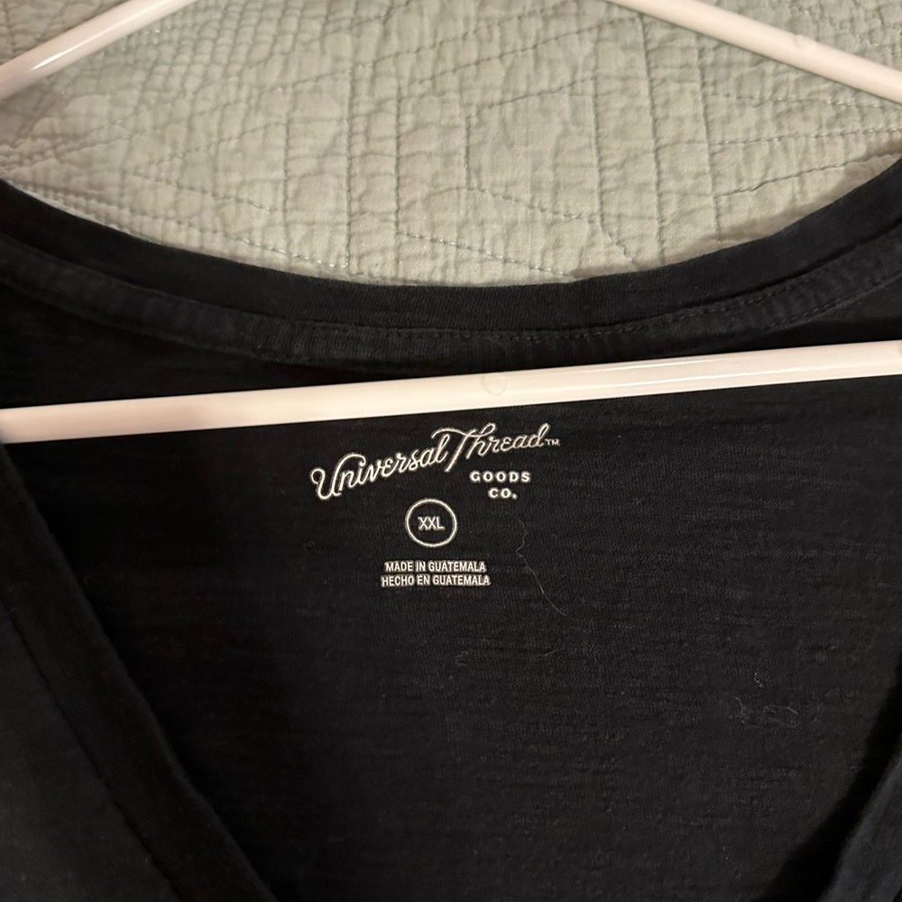 Universal Thread Black V-Neck Tee - image 2